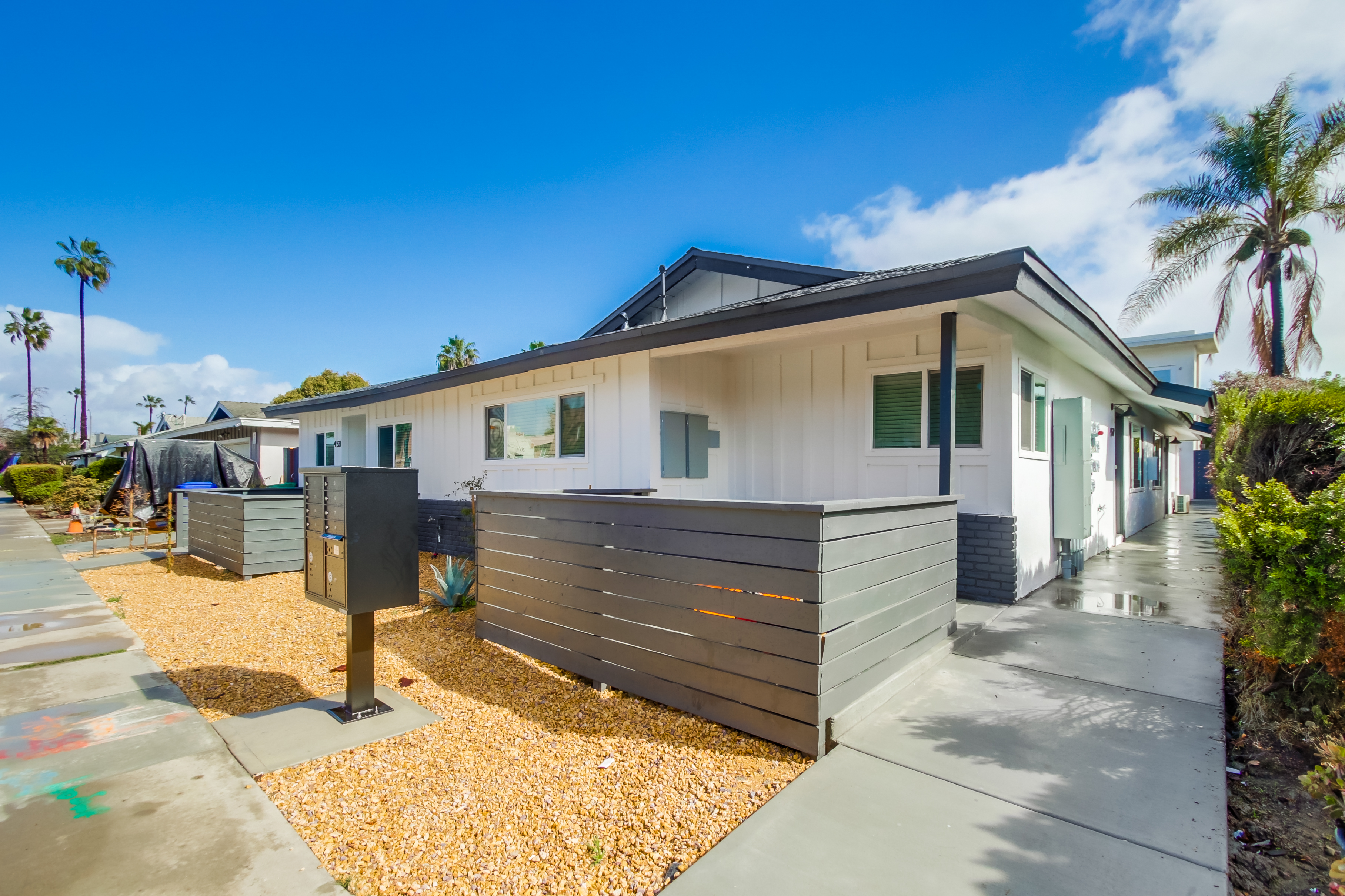 Completed two-story multifamily project on 63rd Street in San Diego