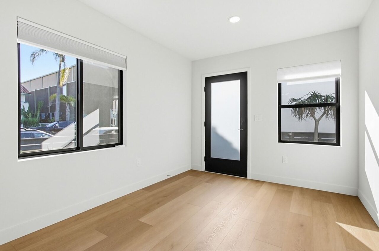 Bright finished living room inside a Felton Street ADU