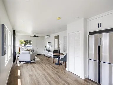 Finished open-plan interior inside a Utah Street residence